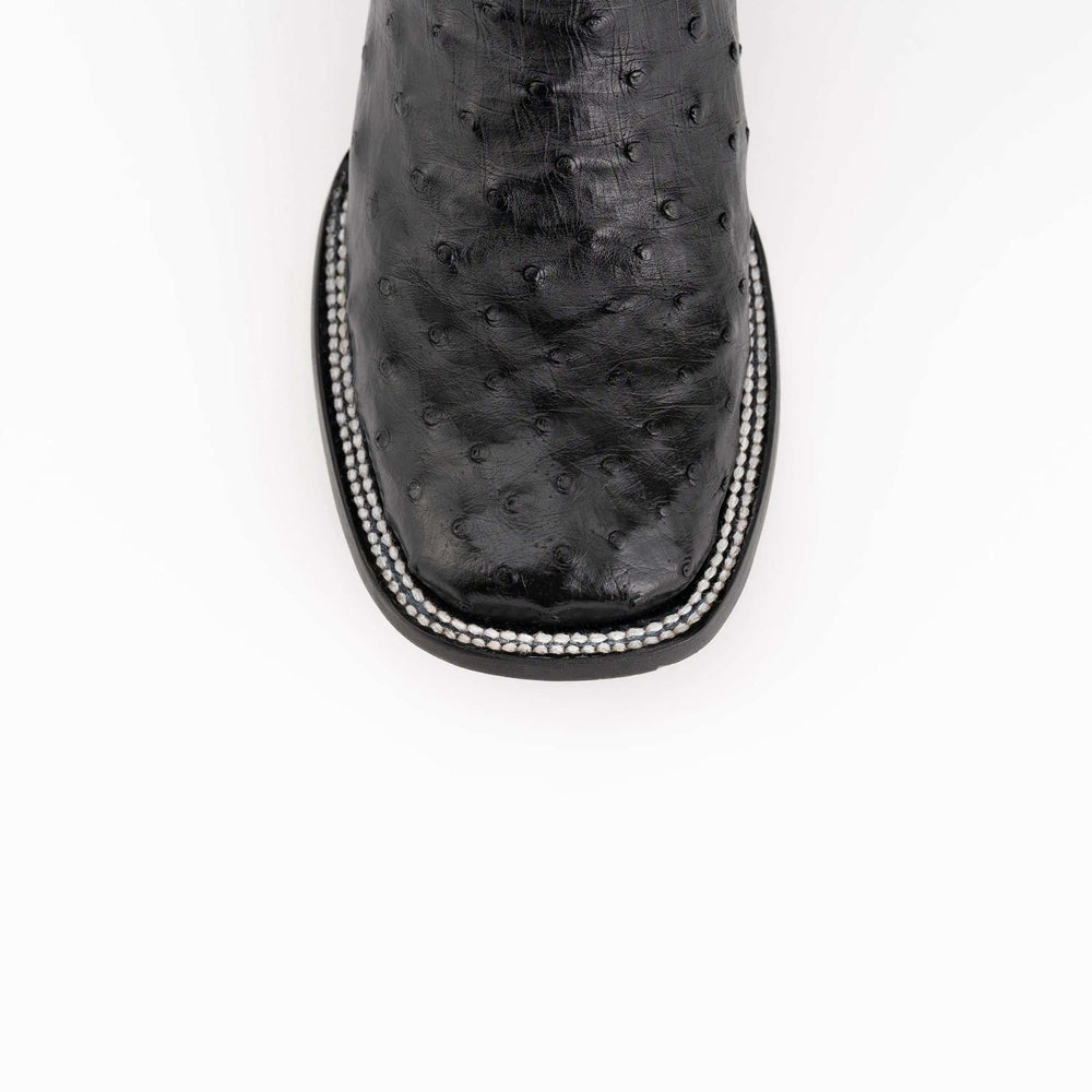 Ferrini Colt Black Full Quill Ostrich Mens Boot - Ferrini USA - Flyclothing LLC
