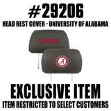 University of Alabama Head Rest Cover - Logo Brands - Flyclothing LLC