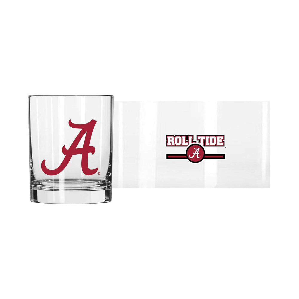 Alabama 14oz Letterman Rocks Glass - Logo Brands - Flyclothing LLC