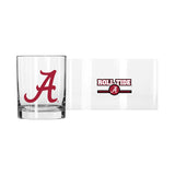 Alabama 14oz Letterman Rocks Glass - Logo Brands - Flyclothing LLC