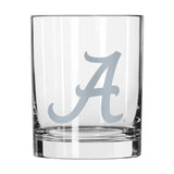 Alabama 14oz Frost Rocks Glass - Logo Brands - Flyclothing LLC
