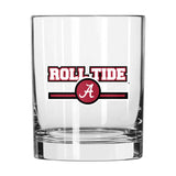 Alabama 14oz Letterman Rocks Glass - Logo Brands - Flyclothing LLC