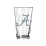 Alabama 16oz Frost Pint Glass - Logo Brands - Flyclothing LLC