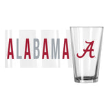 Alabama 16oz Overtime Pint Glass - Logo Brands - Flyclothing LLC