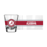 Alabama 2oz Stripe Shot Glass - Logo Brands - Flyclothing LLC