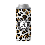 Alabama 12oz Neutral Leopard Slim Can Coolie - Logo Brands - Flyclothing LLC