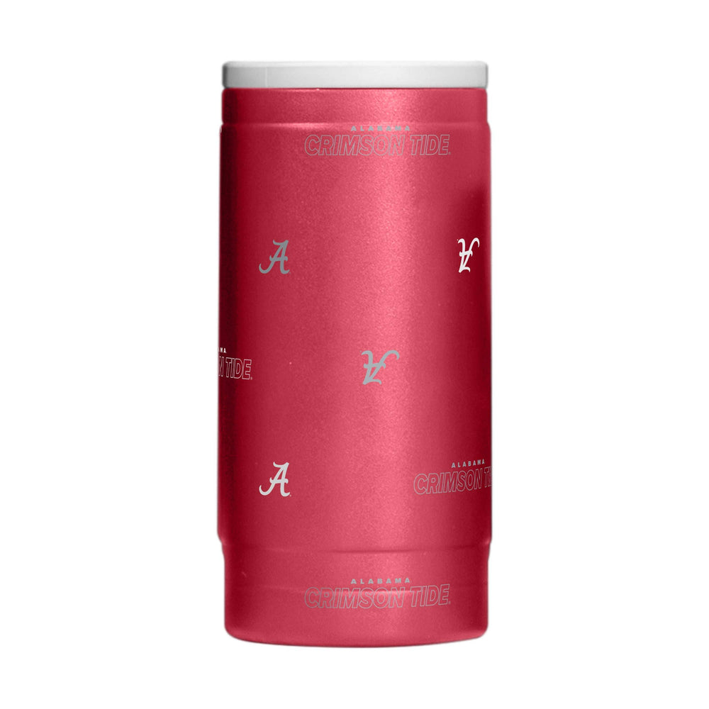 Alabama 12oz Step And Repeat Powdercoat SlimCan Coolie - Logo Brands - Flyclothing LLC