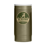 Alabama Badge Powder Coat Slim Can Coolie - Logo Brands - Flyclothing LLC