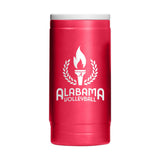 Alabama Volleyball 12oz Powdercoat SlimCan Coolie - Logo Brands - Flyclothing LLC