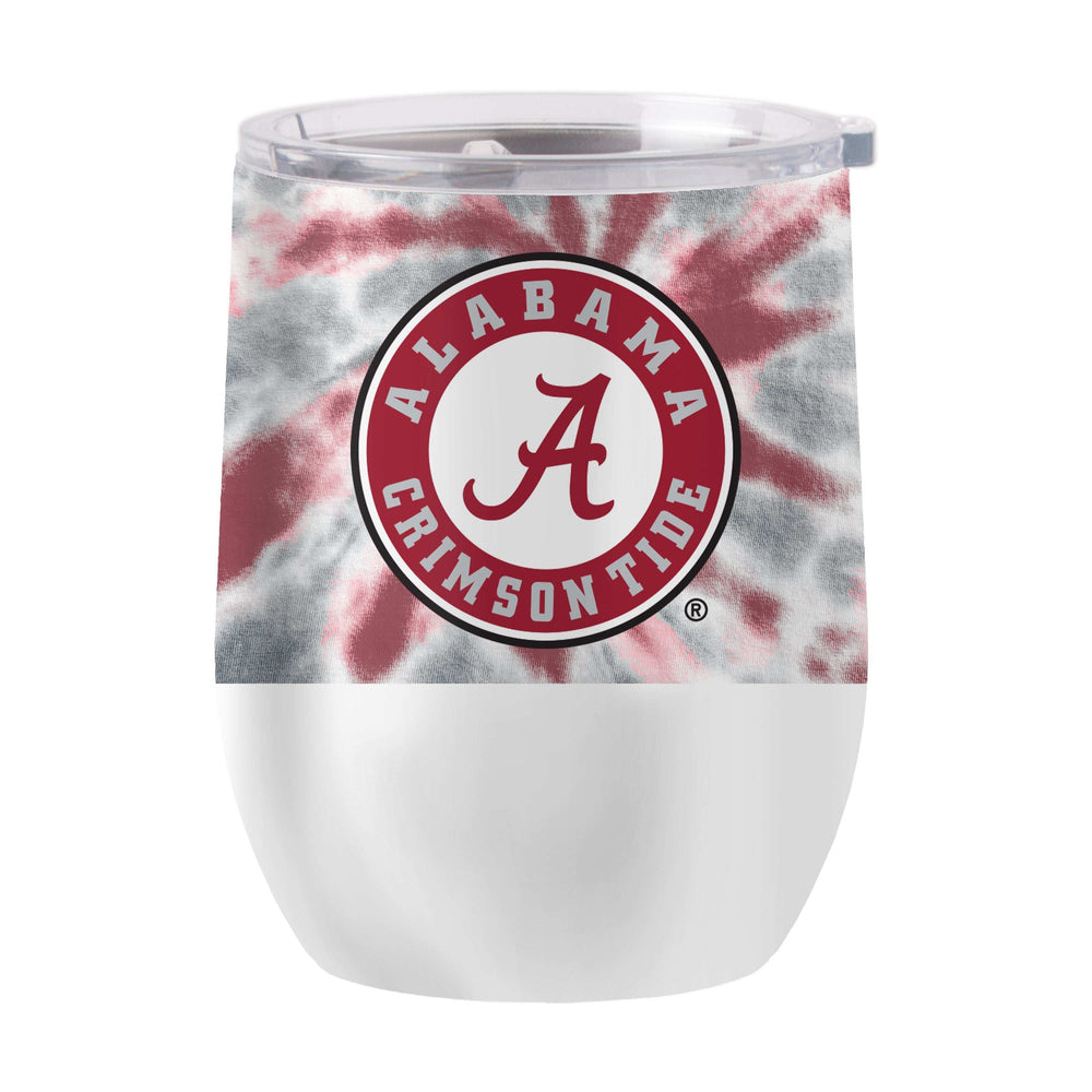 Alabama 16oz Tie Dye Stainless Curved Beverage - Logo Brands - Flyclothing LLC