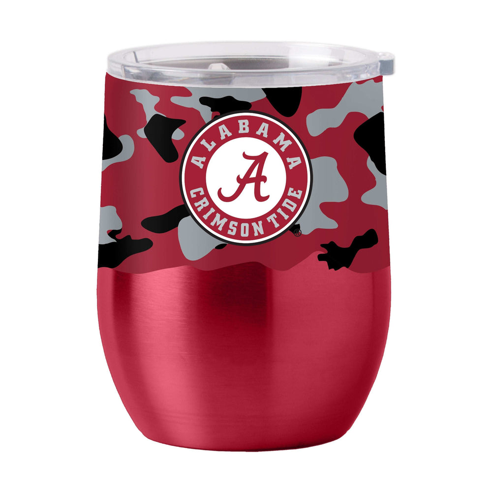 Alabama 16oz Camo Stainless Curved Beverage - Logo Brands - Flyclothing LLC