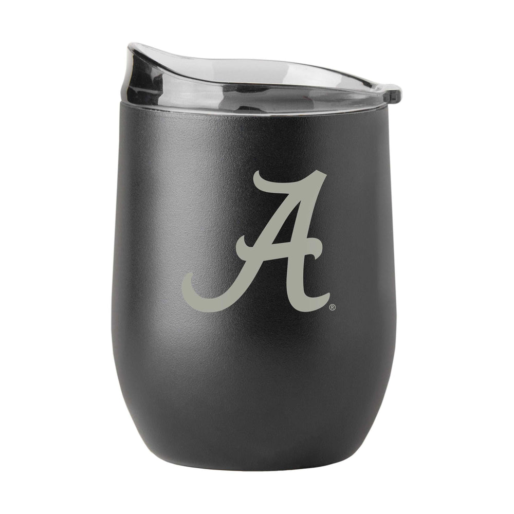 Alabama GunMetal 16oz Black Powder Curved Beverage - Logo Brands - Flyclothing LLC