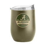 Alabama 16oz Badge Powder Coat Curved Beverage - Logo Brands - Flyclothing LLC