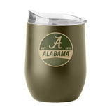 Alabama 16oz Badge Powder Coat Curved Beverage - Logo Brands - Flyclothing LLC