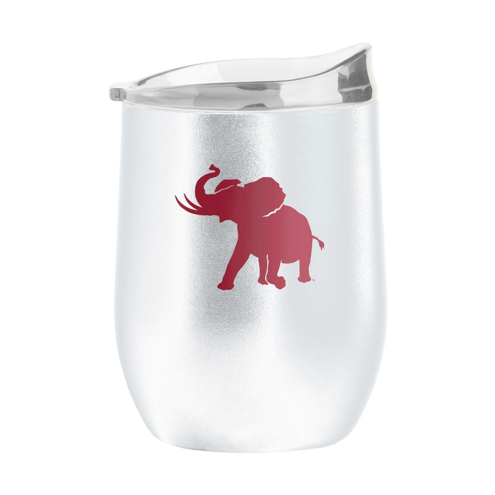 Alabama White 16oz Flipside Powder Coat Curved Bev - Logo Brands - Flyclothing LLC