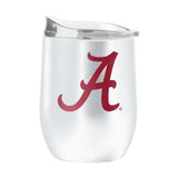 Alabama White 16oz Flipside Powder Coat Curved Bev - Logo Brands - Flyclothing LLC
