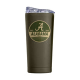 Alabama 20oz Badge Powder Coat Tumbler - Logo Brands - Flyclothing LLC