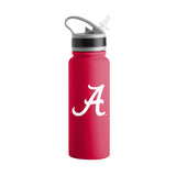 Alabama 25oz Campus Color Letterman Stainless Single Wall Flip Top Bottle - Logo Brands - Flyclothing LLC