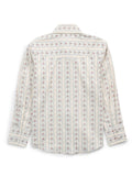 Boy's Ely Cattleman Long Sleeve Wallpaper Floral Print Snap Shirt-Ecru - Ely Cattleman - Flyclothing LLC