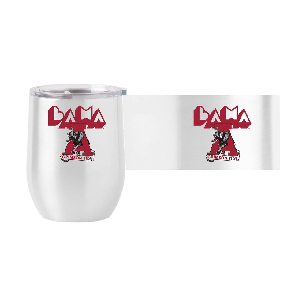 Alabama 16oz Arcade Stainless Curved Beverage - Logo Brands - Flyclothing LLC