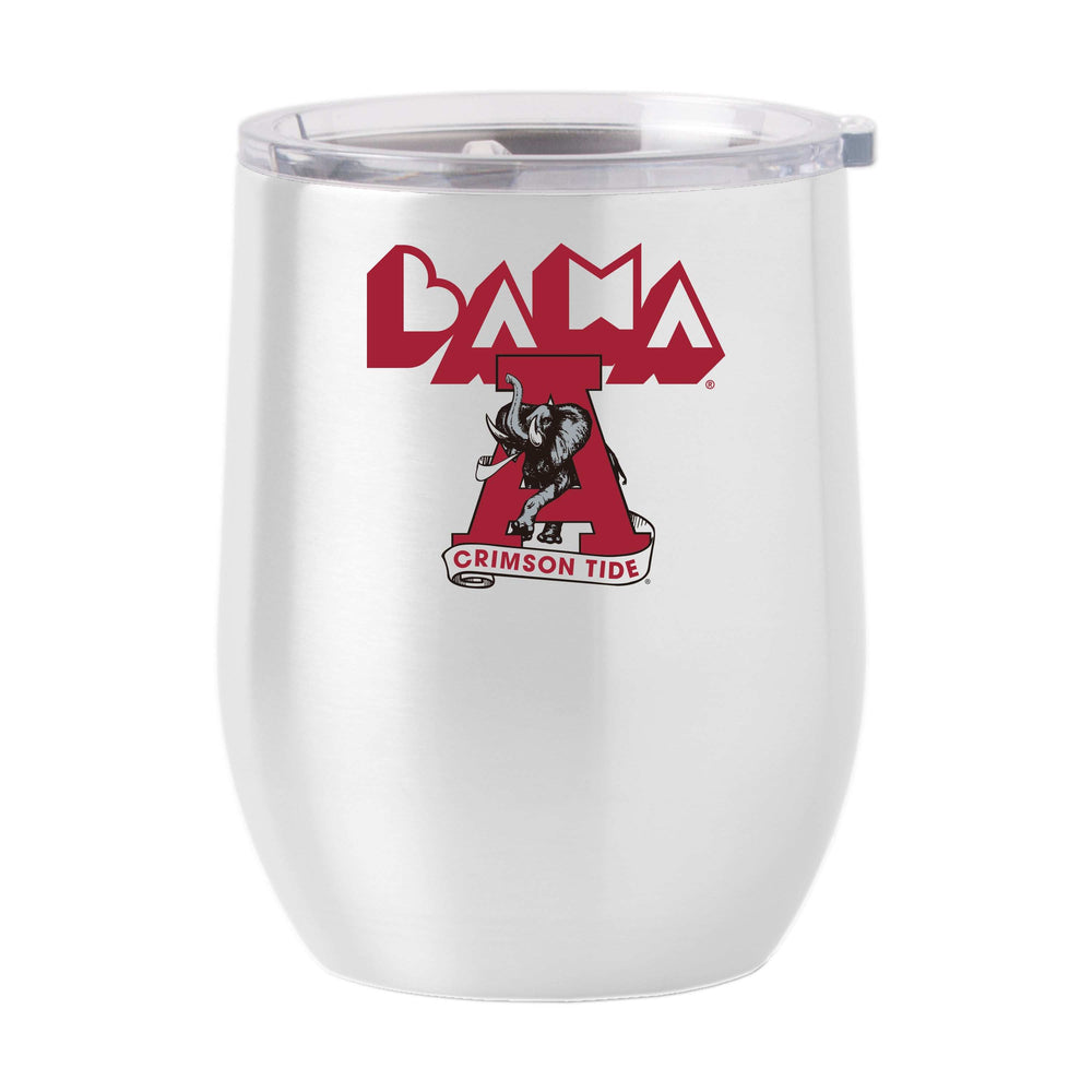 Alabama 16oz Arcade Stainless Curved Beverage - Logo Brands - Flyclothing LLC