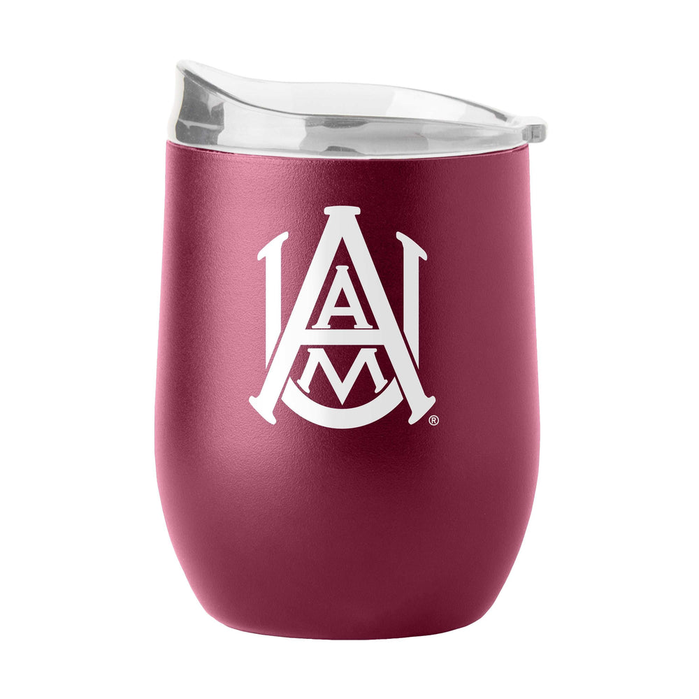 Alabama A&M 16oz Gameday Powder Coat Curved Bev - Logo Brands - Flyclothing LLC