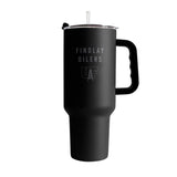 Findlay University 40oz Black Tonal Powder Coat Tumbler - Logo Brands - Flyclothing LLC