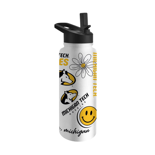 Michigan Tech 34oz Native Quencher Bottle - Logo Brands - Flyclothing LLC