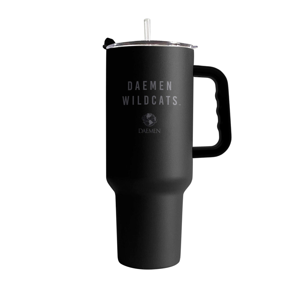 Daemen College 40oz Black Tonal Powder Coat Tumbler - Logo Brands - Flyclothing LLC