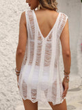 V-Neck Sleeveless Cover-Up - Trendsi - Flyclothing LLC