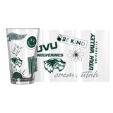 Utah Valley University 16oz Native Pint Glass - Logo Brands - Flyclothing LLC