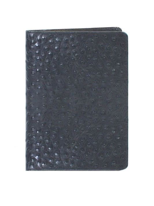Scully Leather Ostrich Leather Black Ruled Manuscript - Scully Leather - Flyclothing LLC