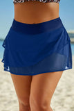 Elastic Waist Swim Skirt - Trendsi - Flyclothing LLC