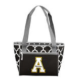 Appalachian State Quatrefoil 16 Can Cooler Tote - Logo Brands - Flyclothing LLC