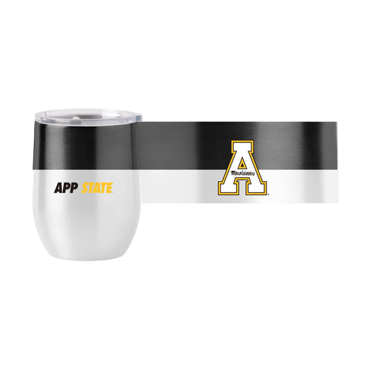 Appalachian State 16oz Colorblock Stainless Curved Beverage - Logo Brands - Flyclothing LLC