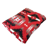 Rockmount Ranch Ware Native Pattern Fleece Western Blanket Red & Grey - Rockmount Clothing - Flyclothing LLC