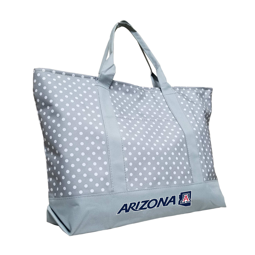 University of Arizona Gray Dot Tote f/ Primary Wdmk - Logo Brands - Flyclothing LLC