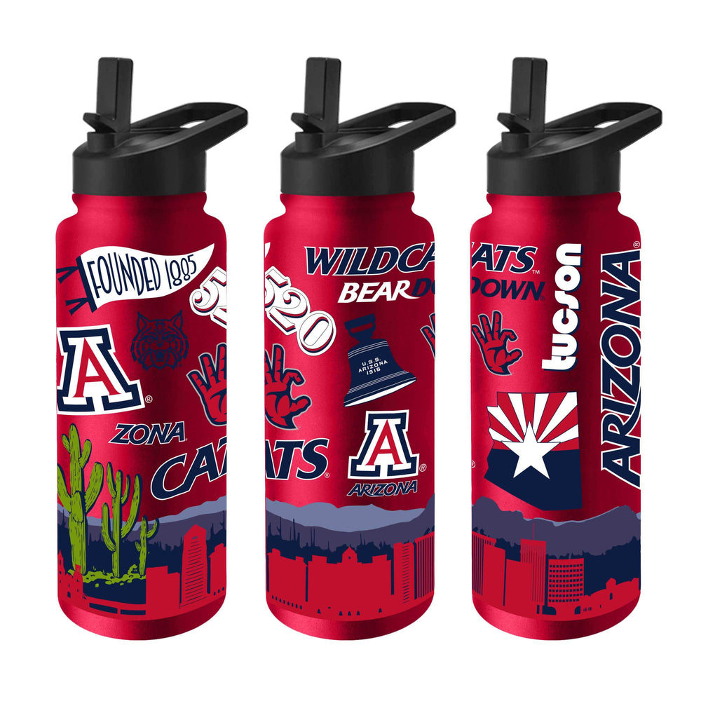 Arizona 34oz Red Native Quencher Bottle - Logo Brands - Flyclothing LLC