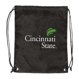 Cincinnati State Tech CC Black Cruise Backsack f/ Primary Logo - Logo Brands - Flyclothing LLC
