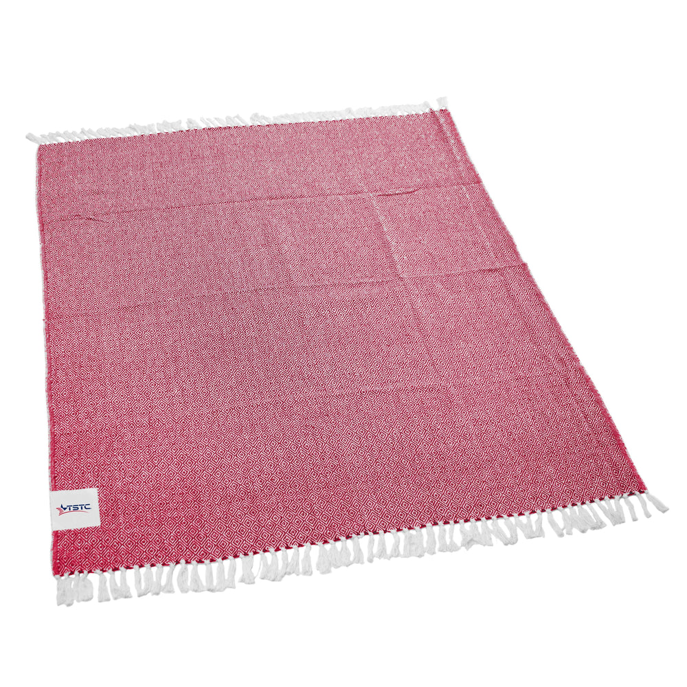 Texas State Tech Cardinal Farmhouse Throw - Logo Brands - Flyclothing LLC