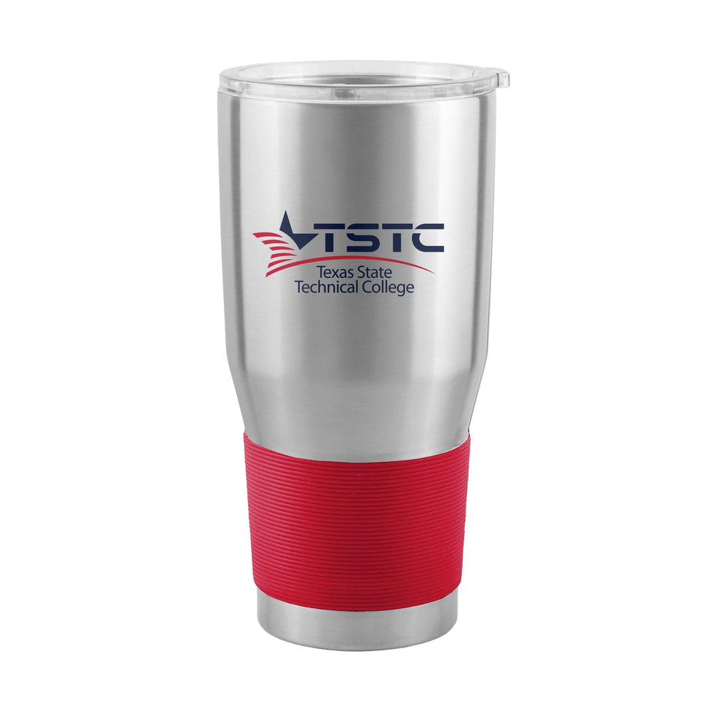 Texas State Tech 30oz Red Sleeve Stainless Steel Tumbler - Logo Brands - Flyclothing LLC