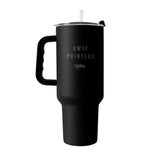 Wisconsin - Stevens Point 40oz Black Tonal Powder Coat Tumbler - Logo Brands - Flyclothing LLC