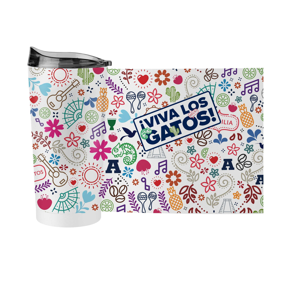 Arizona Hispanic Heritage White 20oz Powder Coat Tumbler - Logo Brands - Flyclothing LLC