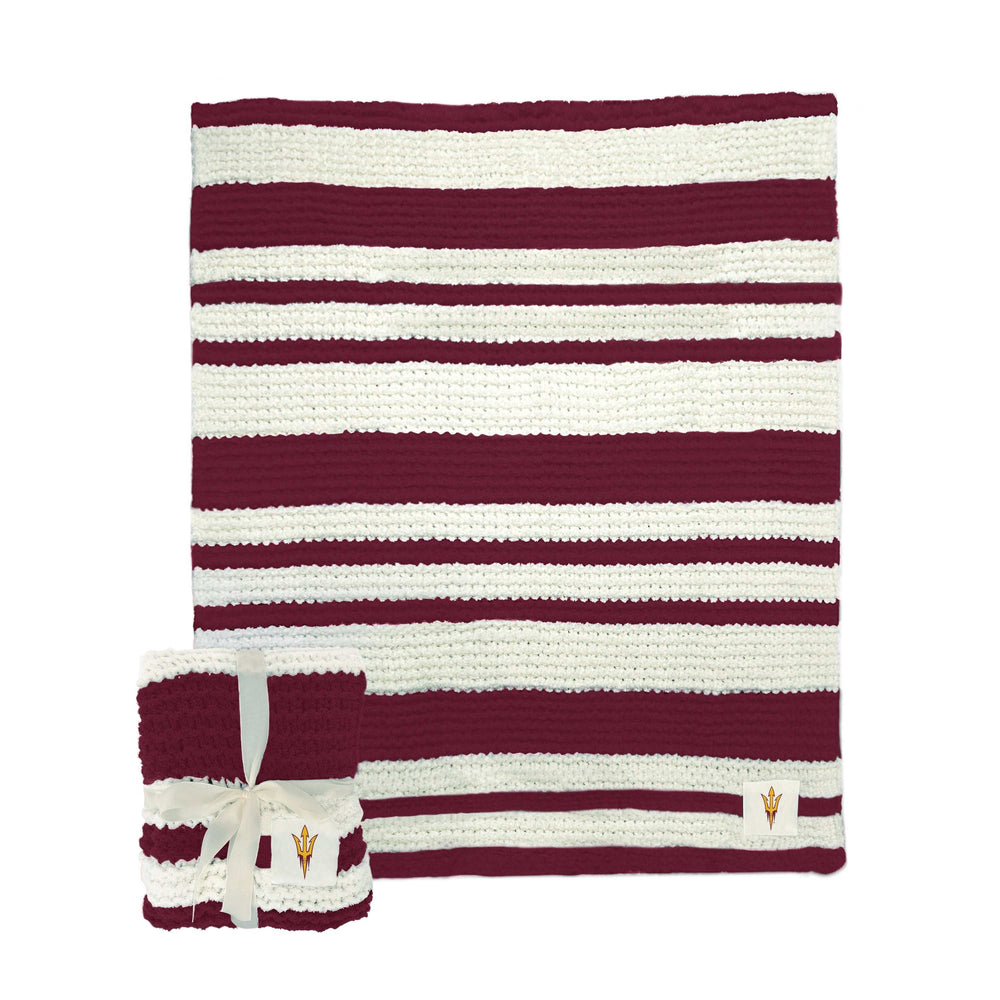 Arizona State Cable Knit Throw 50x60 - Logo Brands - Flyclothing LLC