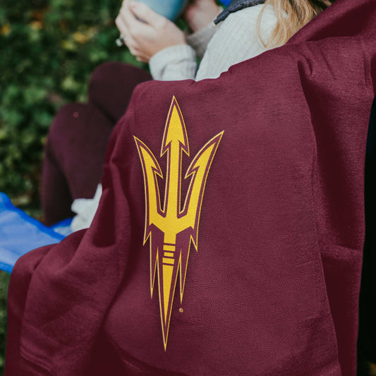 Arizona State Sweatshirt Blanket - Logo Brands - Flyclothing LLC
