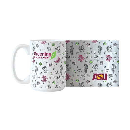 Arizona State Indu Earth Day 15oz Sublimated Mug - Logo Brands - Flyclothing LLC