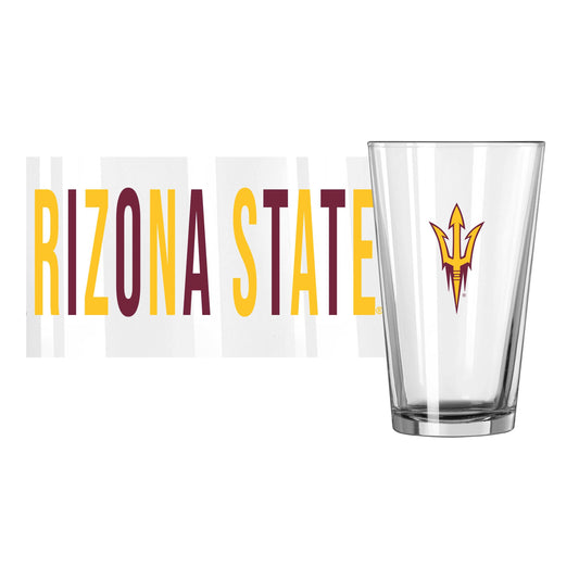 Arizona State 16oz Overtime Pint Glass - Logo Brands - Flyclothing LLC