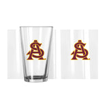 Arizona State 16oz Pint Glass - Logo Brands - Flyclothing LLC
