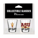AZ State Campus Colors 2oz Letterman Shot Glass 2 Pack - Logo Brands - Flyclothing LLC