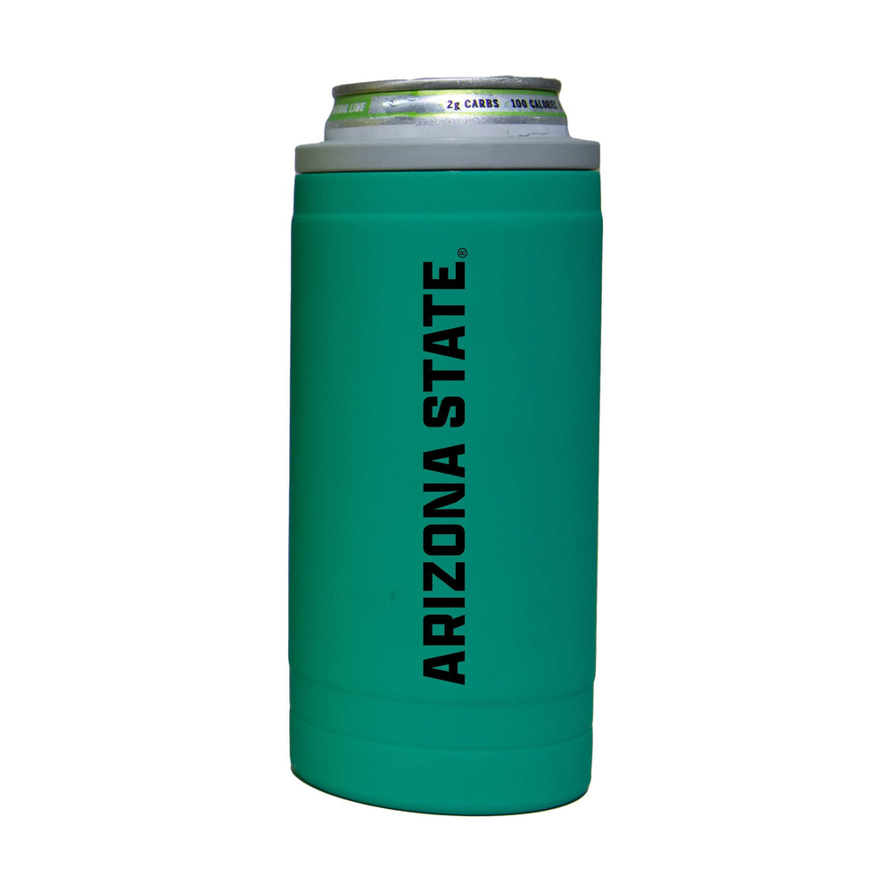 Arizona State 12oz Optic Stacked Soft Touch Slim Coolie - Logo Brands - Flyclothing LLC